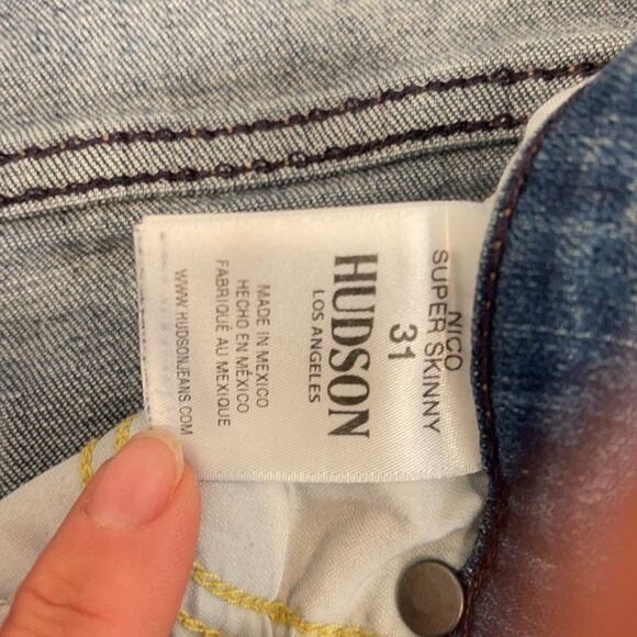 Hudson “Nico” Skinny Jean size 31 - Picture 5 of 6